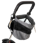 Tricicleta 3in1 105x52x94 cm, sezut rotativ 360°, roti fara aer, copertina reglabila, gri