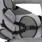 Tricicleta 3in1 105x52x94 cm, sezut rotativ 360°, roti fara aer, copertina reglabila, gri