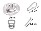 Set de montaj pentru leagan sau hamac – suport tavan, lant 150 cm, otel zincat