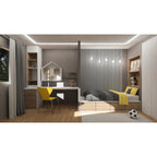 Riflaj MDF decorativ LDA PREMIUM de tip Panou Acoustic, ALB MAT, 260x40 cm