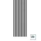 Riflaj MDF decorativ LDA PREMIUM de tip Panou Acoustic, ALB MAT, 260x40 cm