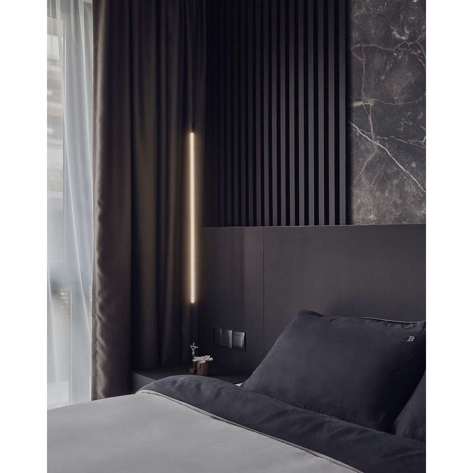 Riflaj MDF decorativ LDA PREMIUM de tip Panou Acustic, Negru, 260x40 cm