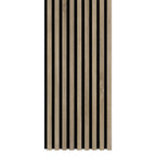Riflaj MDF decorativ LDA PREMIUM de tip Panou Acustic, Stejar SONOMA, 260x40 cm