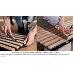 Riflaj MDF decorativ LDA PREMIUM de tip Panou Acustic, Marmura cu insertii aurii, 260x40 cm