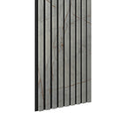 Riflaj MDF decorativ LDA PREMIUM de tip Panou Acustic, Marmura cu insertii aurii, 260x40 cm