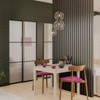 Riflaj MDF decorativ LDA PREMIUM de tip Panou Acustic, Gri Nisip, 260x40 cm