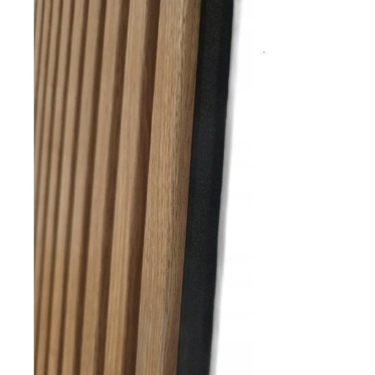 Riflaj MDF decorativ LDA PREMIUM de tip Panou Acoustic, Stejar Natur Saragossa, 260x40 cm