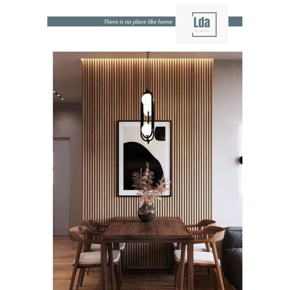 Riflaj MDF decorativ LDA PREMIUM de tip Panou Acoustic, Stejar Natur Saragossa, 260x40 cm