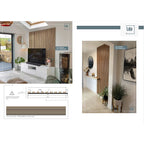 Riflaj MDF decorativ LDA PREMIUM de tip Panou Acoustic, Stejar Natur Saragossa, 260x40 cm