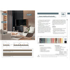 Riflaj MDF decorativ LDA PREMIUM de tip Panou Acoustic, Stejar Natur Saragossa, 260x40 cm