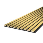 Riflaj MDF decorativ LDA PREMIUM de tip Panou Acustic, Auriu, 260x40 cm