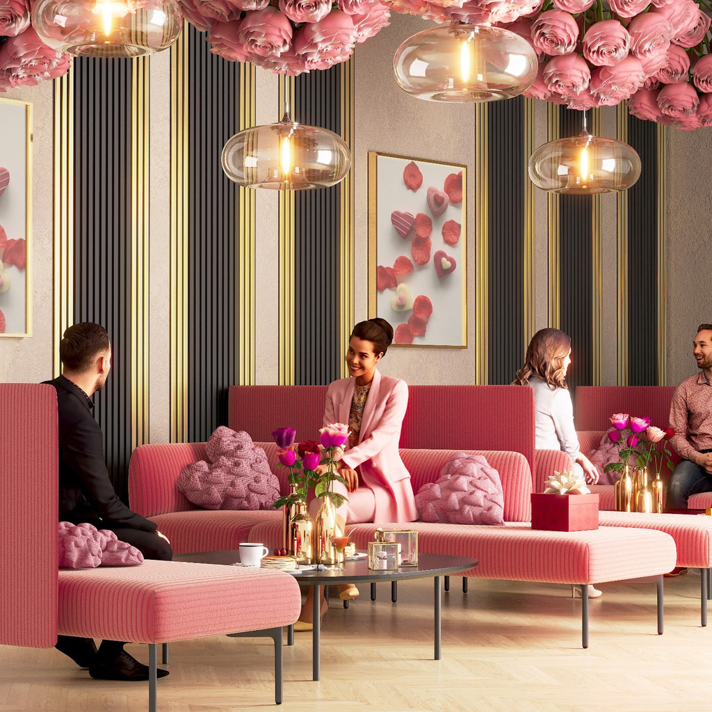 Riflaj MDF decorativ LDA PREMIUM de tip Panou Acustic, Auriu, 260x40 cm