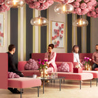 Riflaj MDF decorativ LDA PREMIUM de tip Panou Acustic, Auriu, 260x40 cm