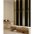 Riflaj MDF decorativ LDA PREMIUM de tip Panou Acustic, Auriu, 260x40 cm