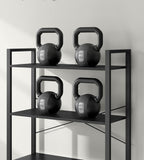 VASAGLE Biblioteca 6 rafturi, cadru metalic si polite PAL, stil industrial, 80x30x186 cm, negru