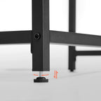 VASAGLE Birou PC compact, stil industrial, PAL si cadru metalic, 80x50x76 cm, maro rustic