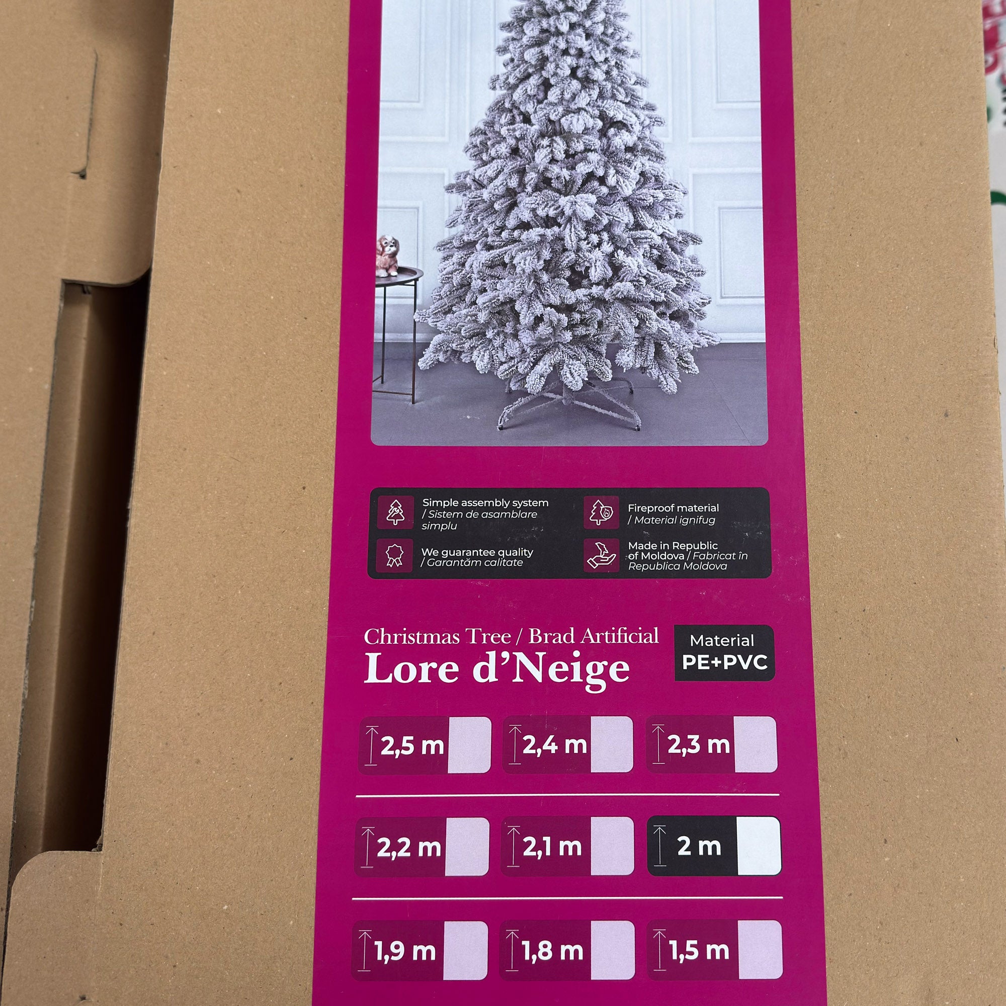 Brad artificial , Lore d’Neige Elite, nins, mix 2D+3D, 200 cm