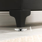 SONGMICS Dulap birou metalic cu 2 usi si sistem de inchidere, multifunctional cu rafturi reglabile, 40x80x90 cm, negru