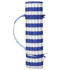 Saltea plaja pliabila din spuma EPE, cu maner si prindere, 180x60x1 cm, albastru cu dungi