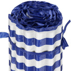 Saltea plaja pliabila din spuma EPE, cu maner si prindere, 180x60x1 cm, albastru cu dungi