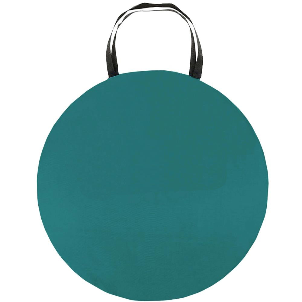 Cort plaja autoexpansibil POP-UP cu protectie UV, podea izolanta si husa transport, 190x120x100 cm, turcoaz si gri