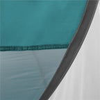 Cort plaja autoexpansibil POP-UP cu protectie UV, podea izolanta si husa transport, 190x120x100 cm, turcoaz si gri