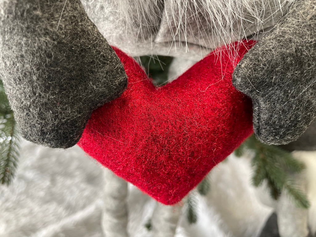 Figurina Craciun, Spiridus, picioare telescopice, inaltime extensibila 63-93cm