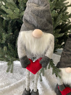 Figurina Craciun, Spiridus, picioare telescopice, inaltime extensibila 63-93cm