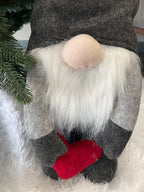 Figurina Craciun, Spiridus, picioare telescopice, inaltime extensibila 63-93cm