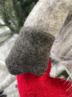 Figurina Craciun, Spiridus, picioare telescopice, inaltime extensibila 63-93cm