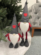 Figurina Craciun, Spiridus, picioare telescopice, inaltime extensibila 52-67cm