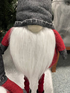 Figurina Craciun, Spiridus, picioare telescopice, inaltime extensibila 52-67cm