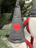 Figurina Craciun, Spiridus, picioare telescopice, inaltime extensibila 52-67cm