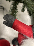 Figurina Craciun, Spiridus, picioare telescopice, inaltime extensibila 52-67cm