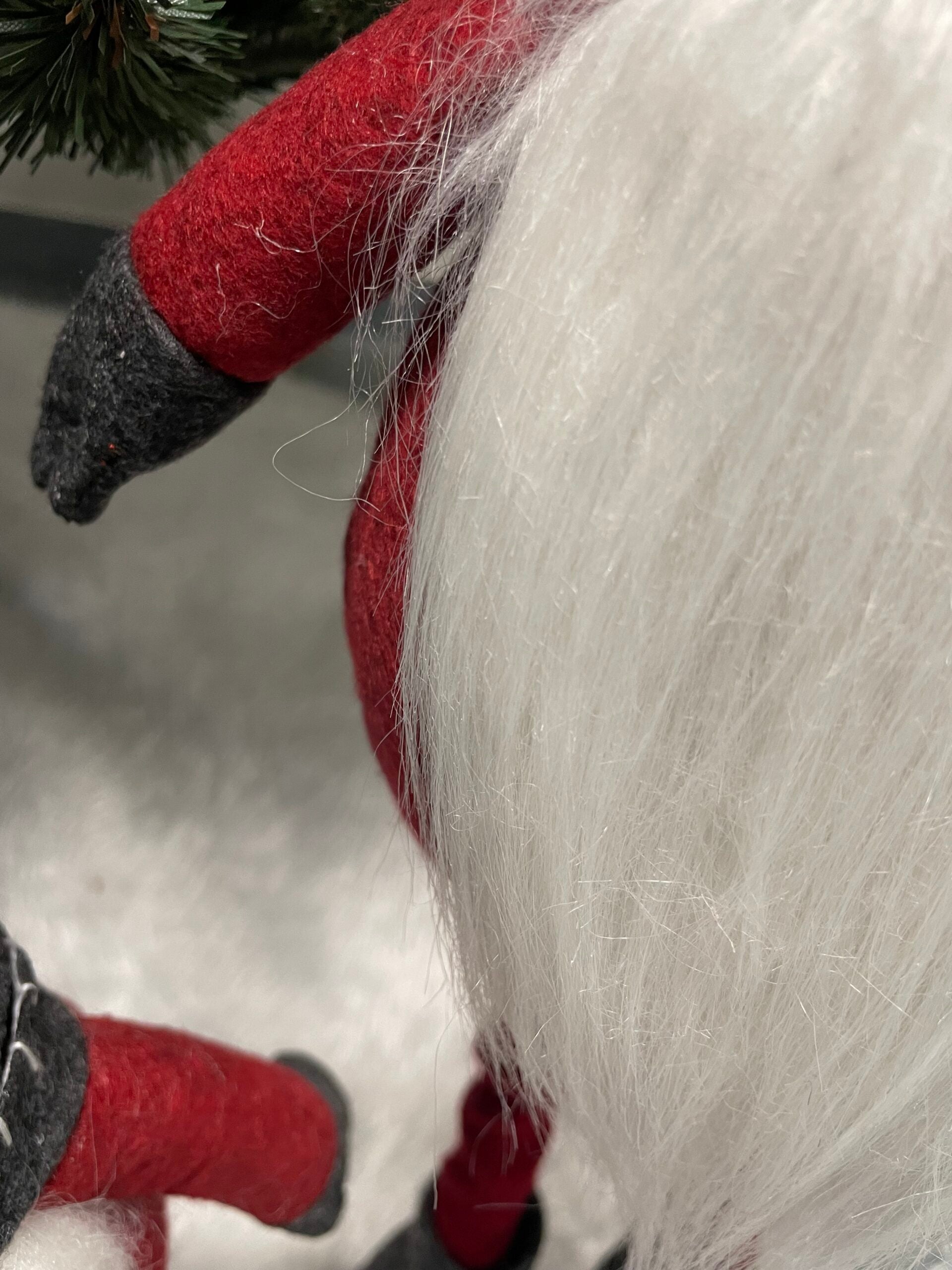 Figurina Craciun, Spiridus, picioare telescopice, inaltime extensibila 52-67cm