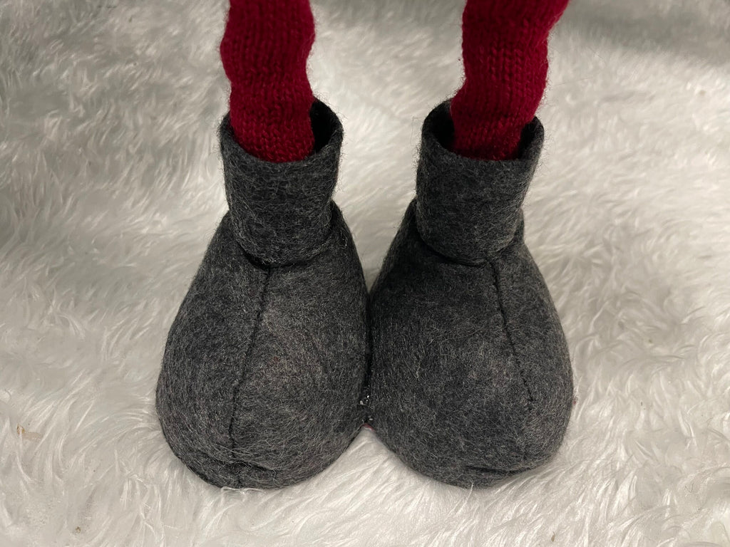 Figurina Craciun, Spiridus, picioare telescopice, inaltime extensibila 52-67cm