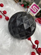 Set globuri de Craciun, 30 bucati, 8cm, 6 modele, negru