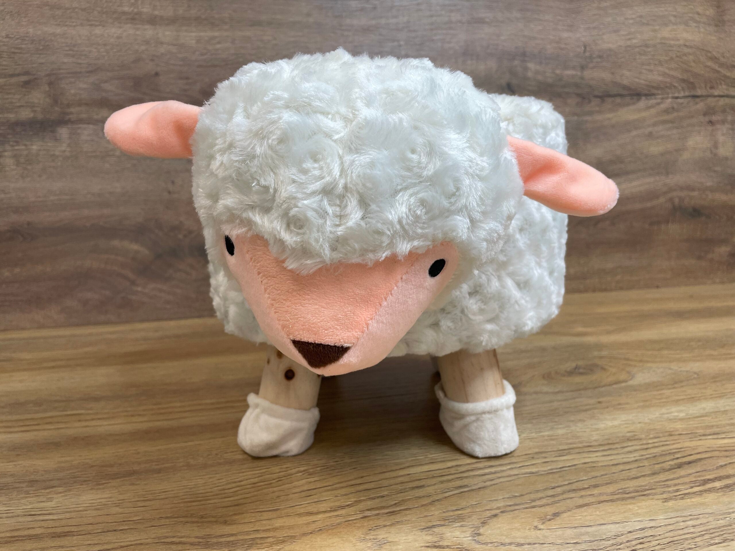 Taburet pentru copii, 28x25cm, maxim 50kg, model oaie