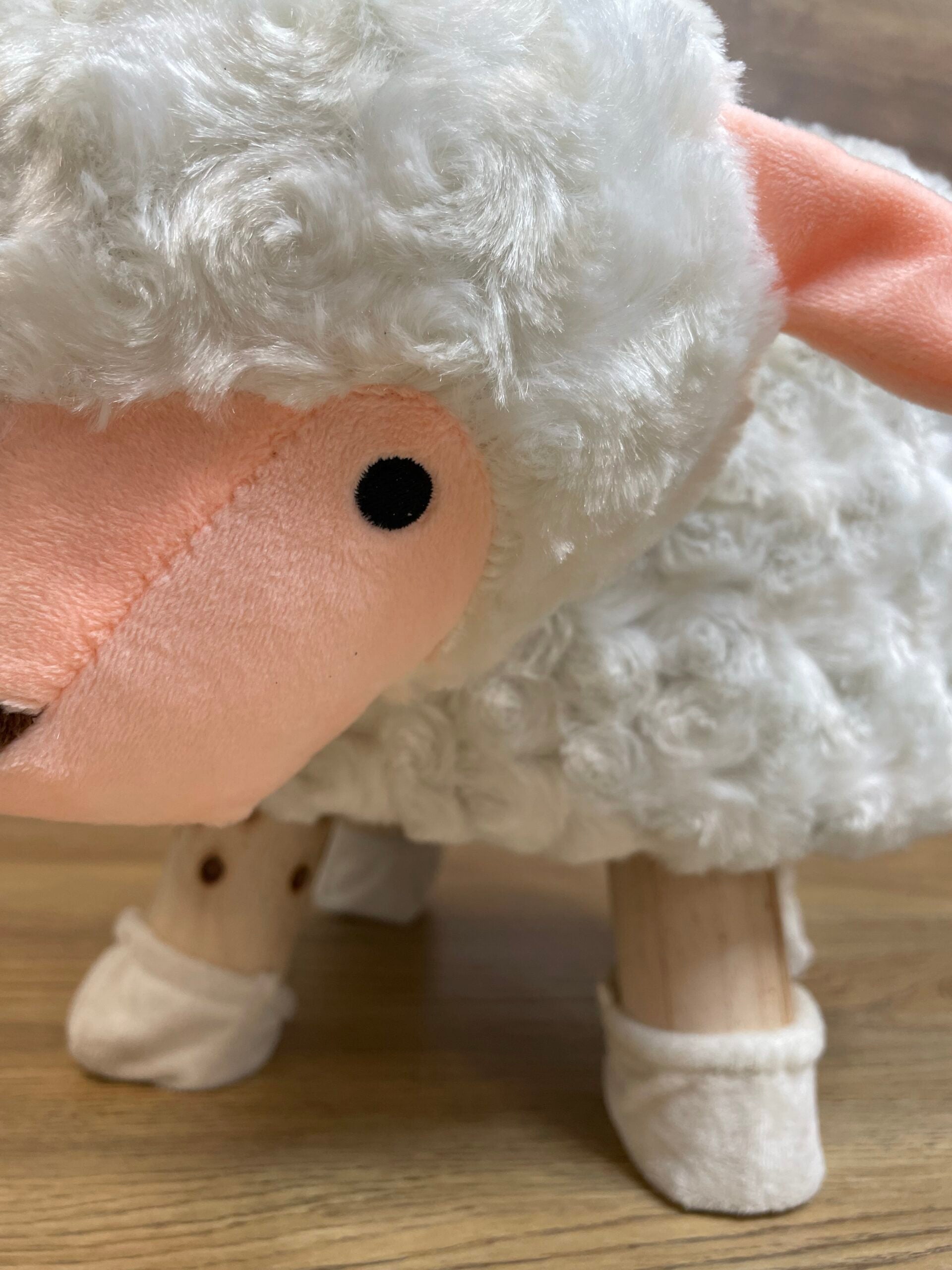 Taburet pentru copii, 28x25cm, maxim 50kg, model oaie