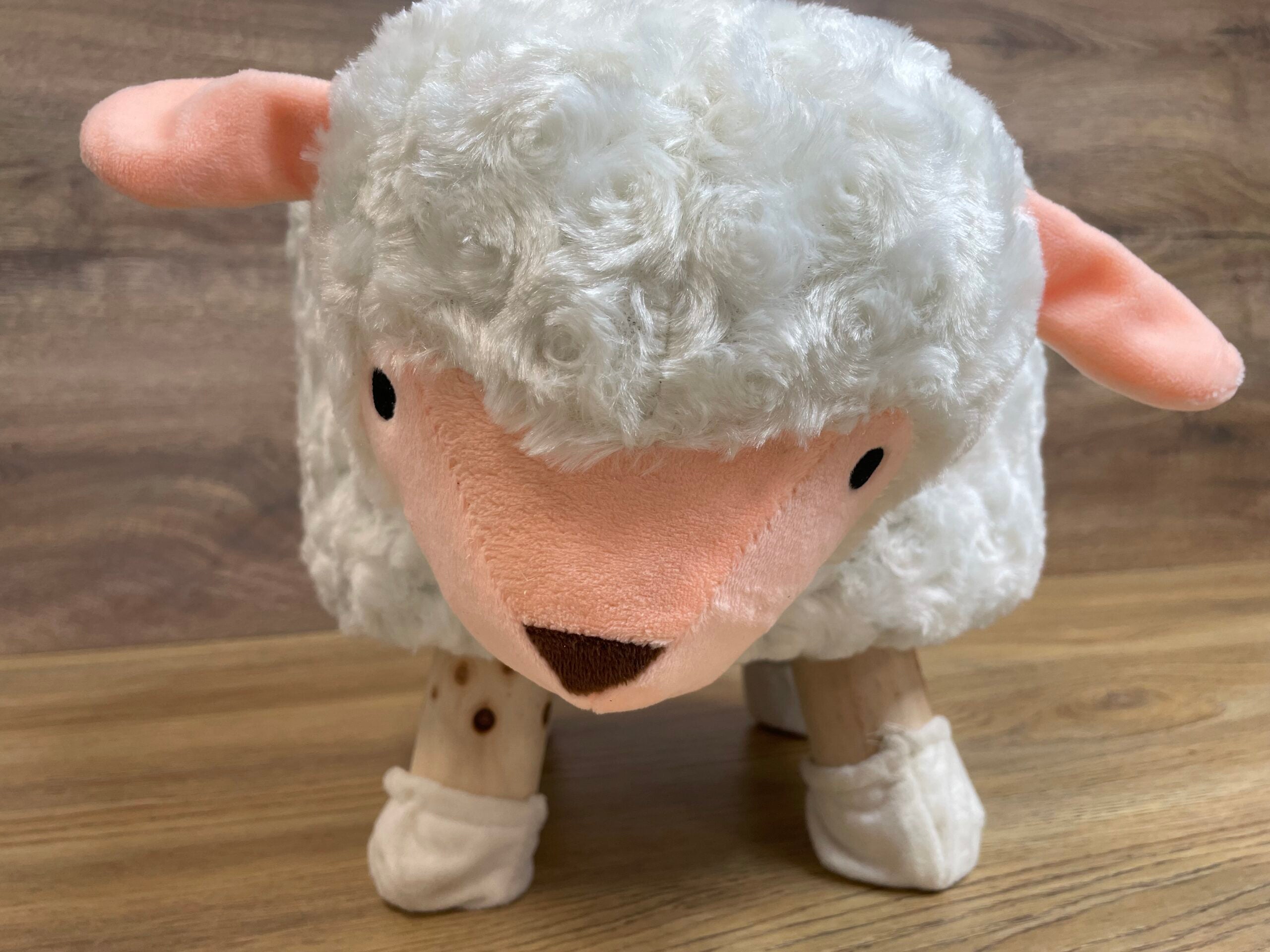 Taburet pentru copii, 28x25cm, maxim 50kg, model oaie