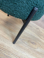 Taburet pentru copii, rotund, spatiu depozitare, 31x28cm, maxim 50kg, verde