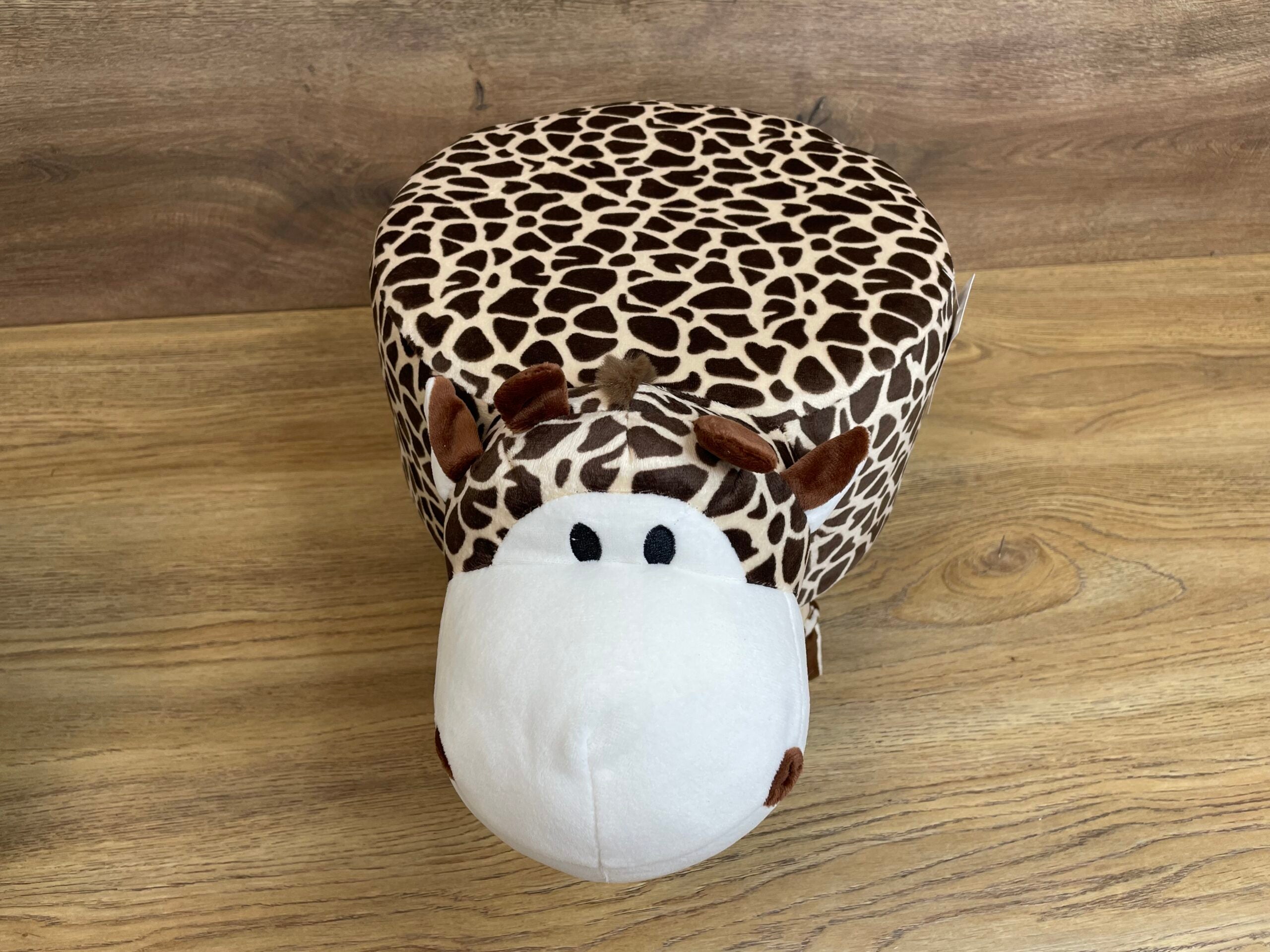 Taburet pentru copii, 28x25cm, maxim 50kg, model girafa