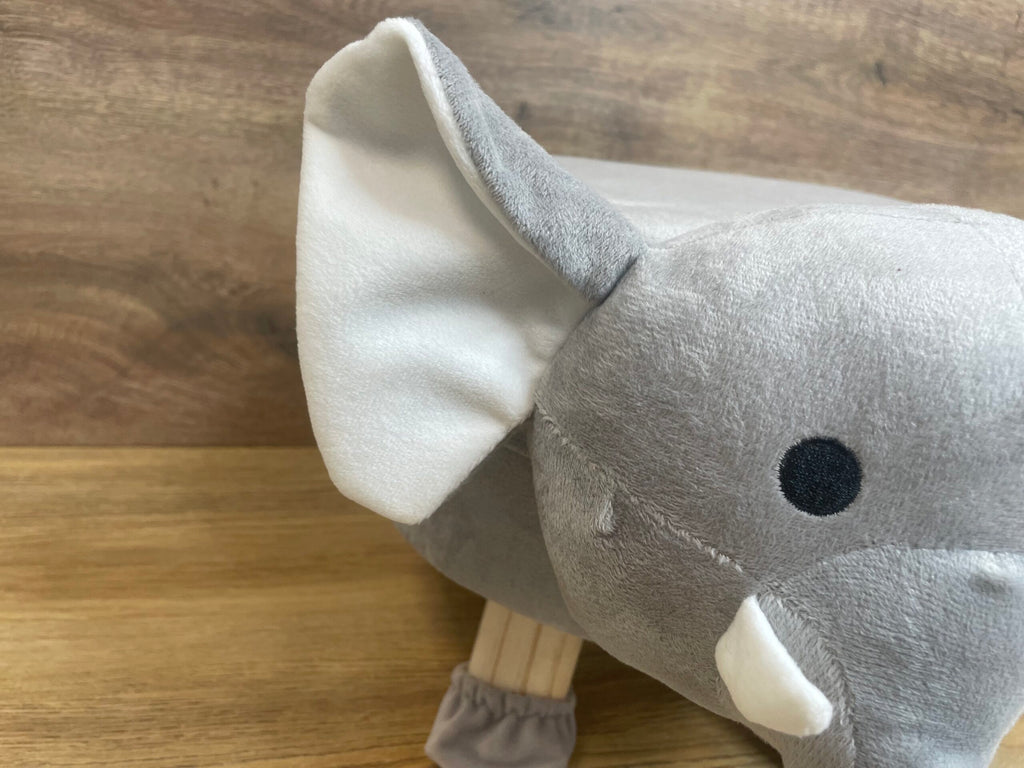 Taburet pentru copii, 28x25cm, maxim 50kg, model elefant