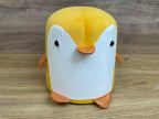 Taburet pentru copii, 28x25cm, maxim 50kg, model pinguin galben