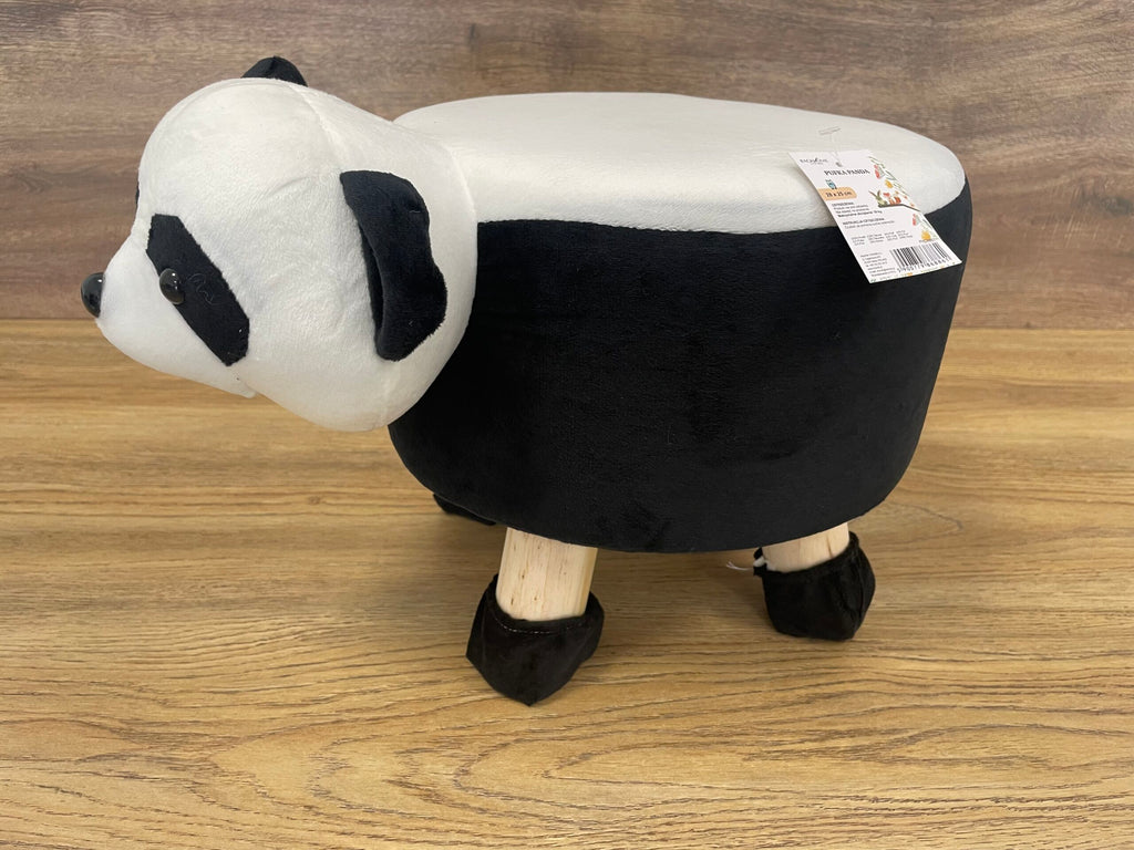 Taburet pentru copii, 28x25cm, maxim 50kg, model panda