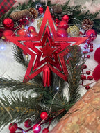 Set globuri de Craciun, 100 bucati, 3-6cm, rosu auriu