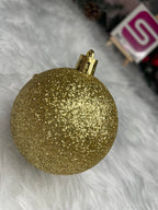 Set globuri de Craciun, 30 bucati, 3 modele, 6cm, auriu