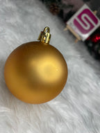 Set globuri de Craciun, 30 bucati, 3 modele, 6cm, auriu