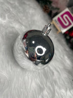 Set globuri de Craciun, 30 bucati, 3 modele, 6cm, argintiu