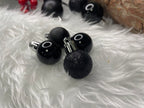 Set globuri de Craciun, 25 bucati, 3 modele, 2,5cm si 4cm, negru